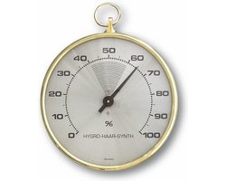TFA Hygrometer analoog met messing ring