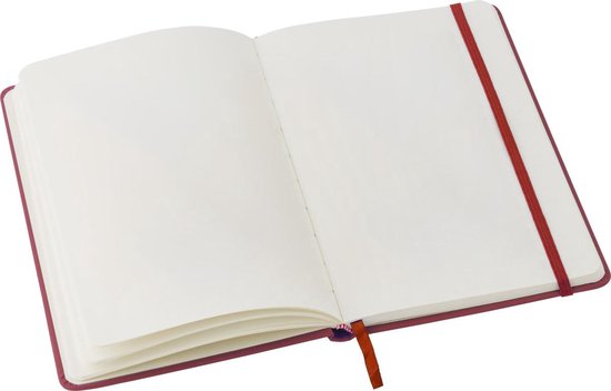 2x - Notitieboek A5 - Harde Kaft - Blanco - Oranje |