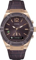 GUESS Watches Heren Horloge C0001G2 - leer - bruin - Ø 45 cm