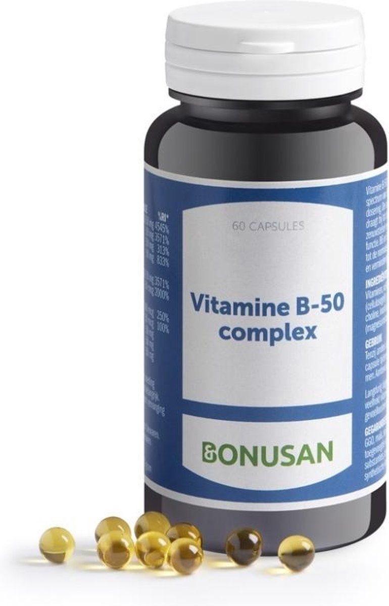 Bonusan Vitamine B 50 Complex - 200 Capsules - Vitaminen