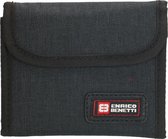 Enrico Benetti Montevideo - Nylon Portemonnee met extra Schouderkoord en intern een Sleutelhanger - Zwart