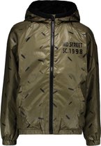 Moodstreet Jongens lichtgewicht comfortabele jas met capuchon - Khaki - Maat 104