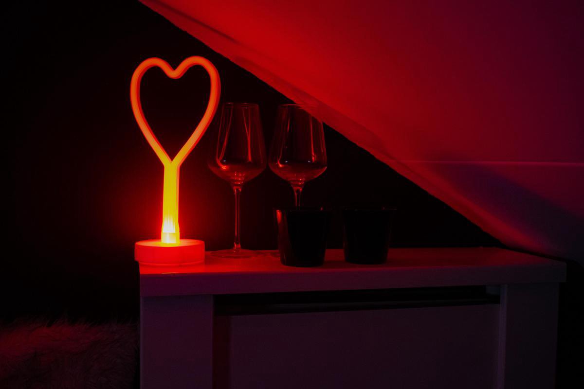 Valentijn Neon hartjes lamp