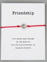 Vrienden armband - vriendschap rode armband - BFF - unisex - vriend(en) cadeau