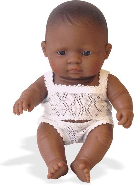 | Miniland Babypop Latijns amerikaans Meisje 21 Cm Babypop Latijns Amerikaans meisje met vanillegeur Miniland