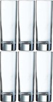6x Longdrinkglazen 220 ml - 22 cl - Longdrink glazen - Water/sapglazen - Longdrink glazen van glas