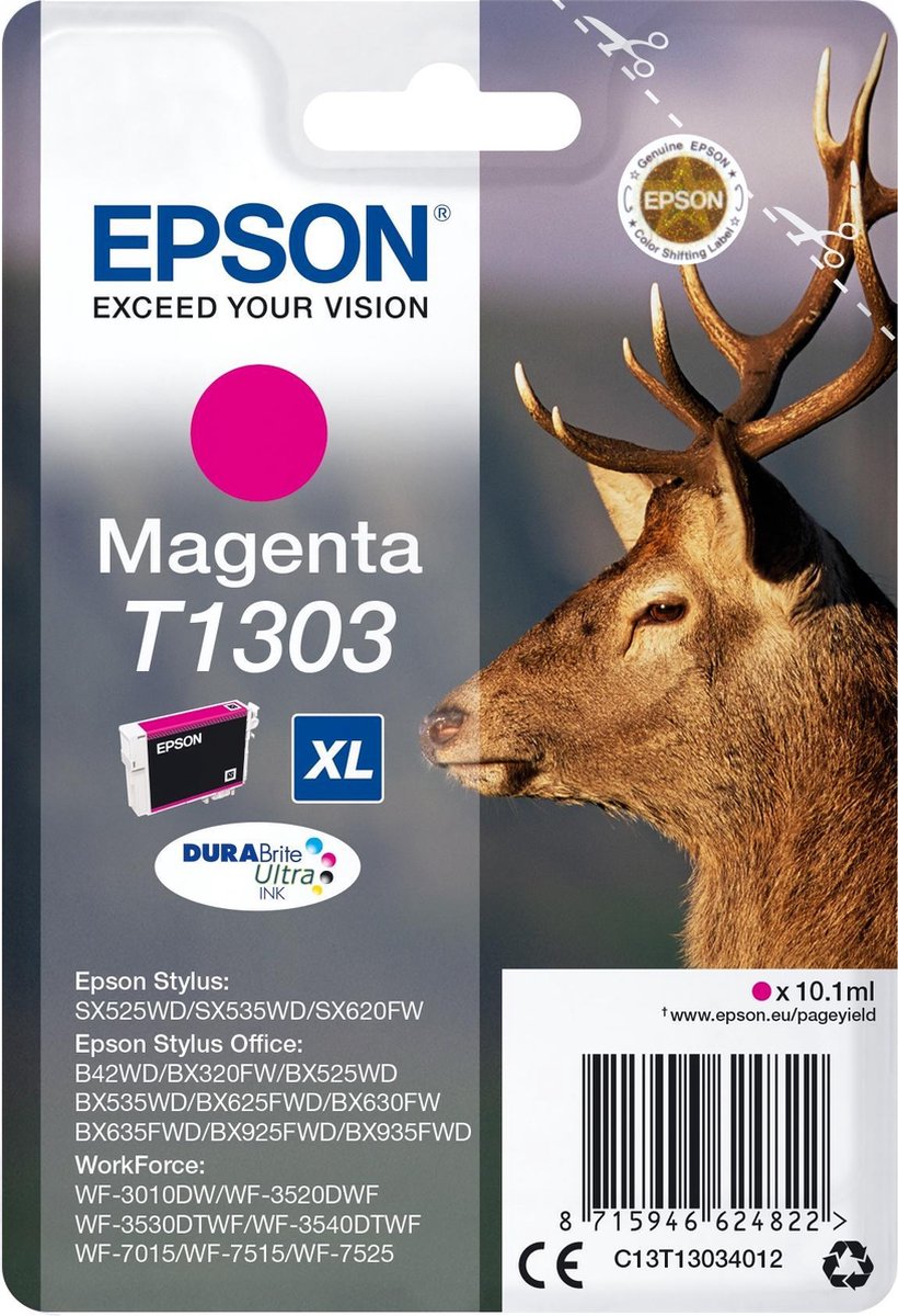 Epson T1303XL - Inktcartrdige / Magenta