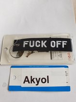 Akyol - Fuck Off sleutelhanger - grappige tekst - komisch - uitdagend - frustratie