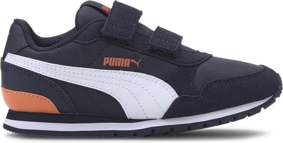 Puma Sneakers - Maat 34 - Unisex - navy/wit/oranje | bol.com