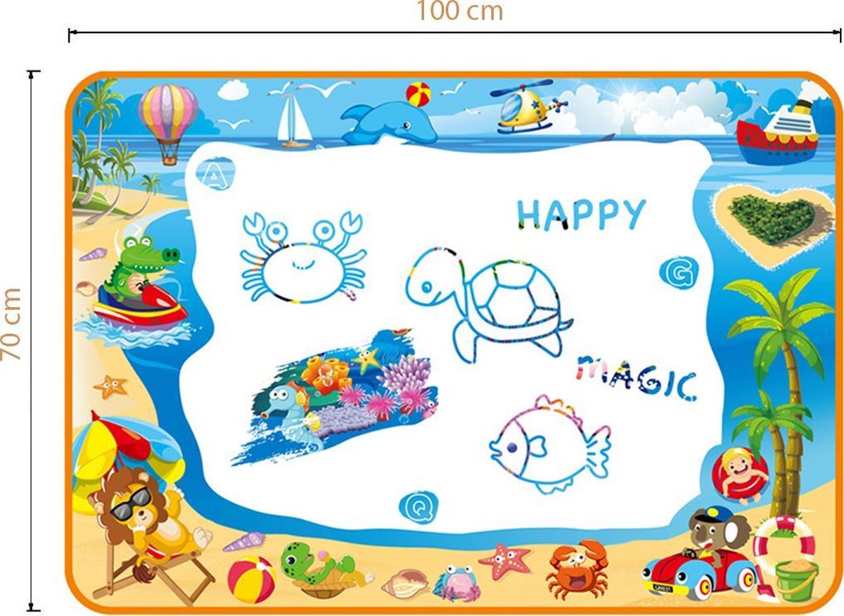 Tapis de dessin à l'eau Magic Colours XXL - Tapis de dessin Aqua Magic