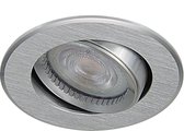 Platte inbouwspot Gylfe -Rond Chrome -Extra Warm Wit -Dimbaar -3.7W -RTM Lighting LED