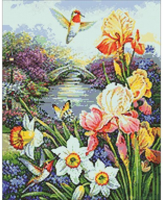 Foto: Wizardi diamond painting kit hummingbird wd236