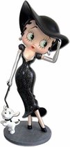 Betty Boop Walking Pudgy Zwarte Glitter Jurk Beeldje