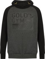 Pullover Embossed Hoodie zwart/grijs - l