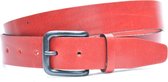 Timbelt 3,5cm rode riem 629 - Maat 85 - Totale lengte riem 100 cm