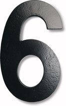 AVENUE huisnummer ‘6’ of ‘9’ in gelakt metaal 15cm | MATZWART
