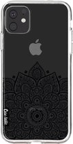 Casetastic Apple iPhone 11 Hoesje - Softcover Hoesje met Design - Floral Mandala Print