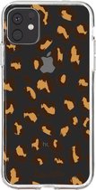 Casetastic Apple iPhone 11 Hoesje - Softcover Hoesje met Design - Leopard Print Print