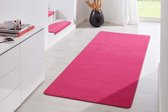 Moderne effen loper Fancy - roze 80x300 cm