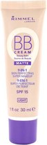 Rimmel London BB Cream 9-in-1 Matte Skin Perfecting Super Makeup - Light - BB Cream