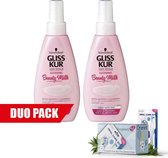 Gliss Kur Beauty Milk Glossing 150 ml - 2 Stuks - Oramint Oral Care Kit