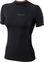FALKE Warm Shortsleeved Shirt warmend anti zweet thermisch ondergoed Dames Thermokleding zwart - Maat M
