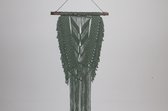 Macramé Bohemian Style Wandhanger Eucalyptus Green - Poefenzo