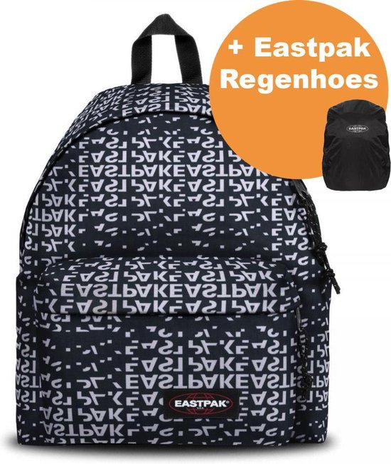 Eastpak Rugzak Padded Pak'r Bold Black + Regenhoes Eastpak | bol.com