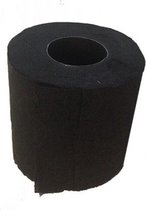 3x Zwart toiletpapier rol 140 vellen - Zwart thema feestartikelen decoratie - WC-papier/pleepapier
