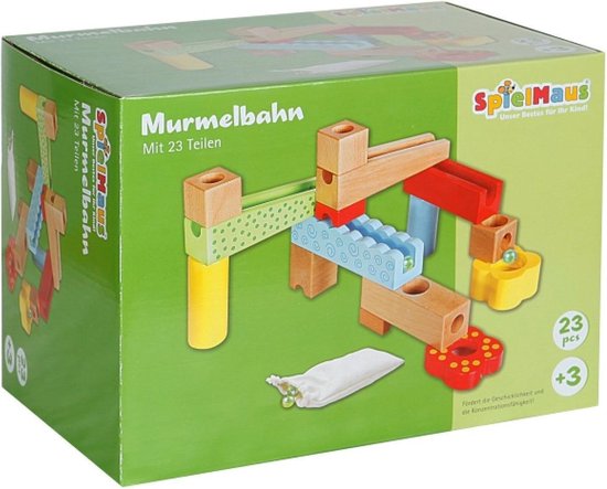 Spielmaus houten knikkerbaan