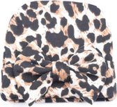 Niños | Leopard mutsje | bruin | 0-6 maanden
