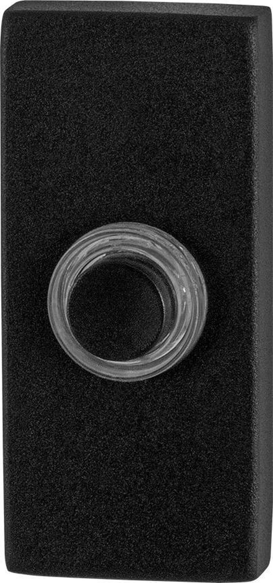 GPF8826.01 deurbel met zwarte button rechthoekig 70x32x10mm zwart
