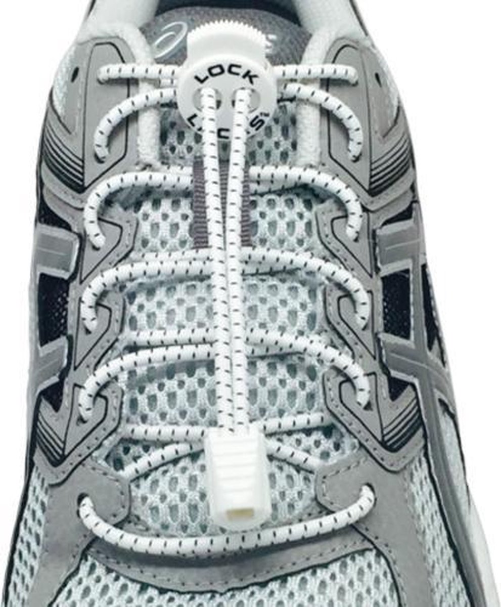 Lock Laces Wit - Elastische schoenveters - Hardlopen