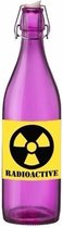 Halloween - Paarse fles met radioactieve drank met beugeldop