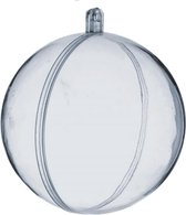 Plexi bal met lus - 6cm - 10 stuks - Uitdeelcadeautjes - Vulmateriaal - Kerstbal