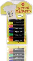 3BMT - Textiel stiften - textiel markers - set van 8 - diverse kleuren