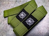 Tuff Guy - Lifting Straps Military Green - Support en Hulp bij Fitness, Bodybuilding, Powerlifting, Gewichtheffen en Crossfit