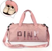 Pink Duffel Bag Medium Dames Sporttas - 25 Liter - Roze - M | bol.com