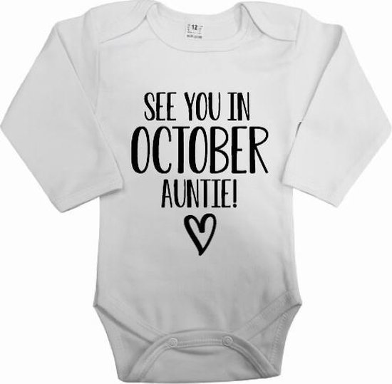 Barboteuse bébé à bientôt en tante d'octobre