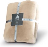 Irisette Fleece deken Uni Castel 8900  Beige Fleece deken 140/150x200 cm