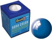 Revell Aqua  #52 Blue - Gloss  - RAL5005 - Acryl - 18ml Verf potje
