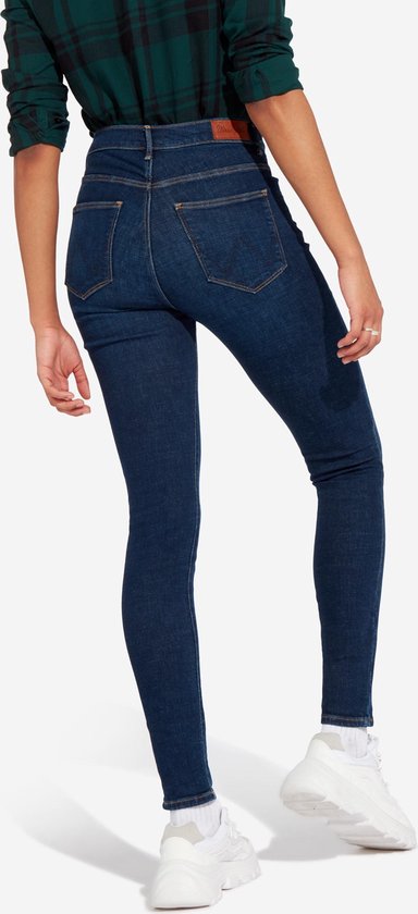 Wrangler HIGH RISE SKINNY Skinny fit Dames Jeans - Maat W27 X L32 | bol.com