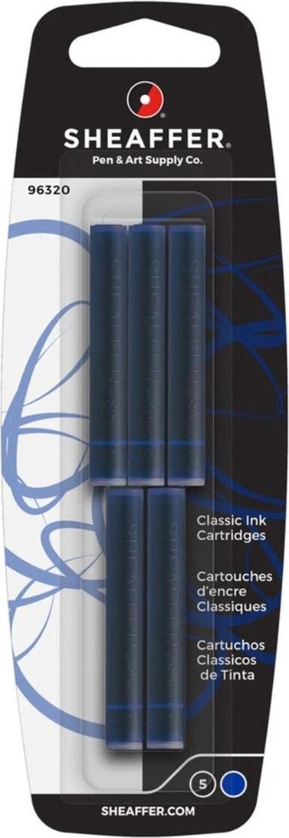Cartouche d'encre pour stylo plume Sheaffer Skrip Classic - Bleu | bol.com