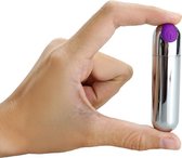 Bullet Vibrator Mini Met 10 Standen & Oplaadbaar - Zilverkleurig