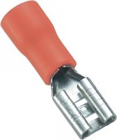 Connector Fast On 6.3 mm Female PVC Red