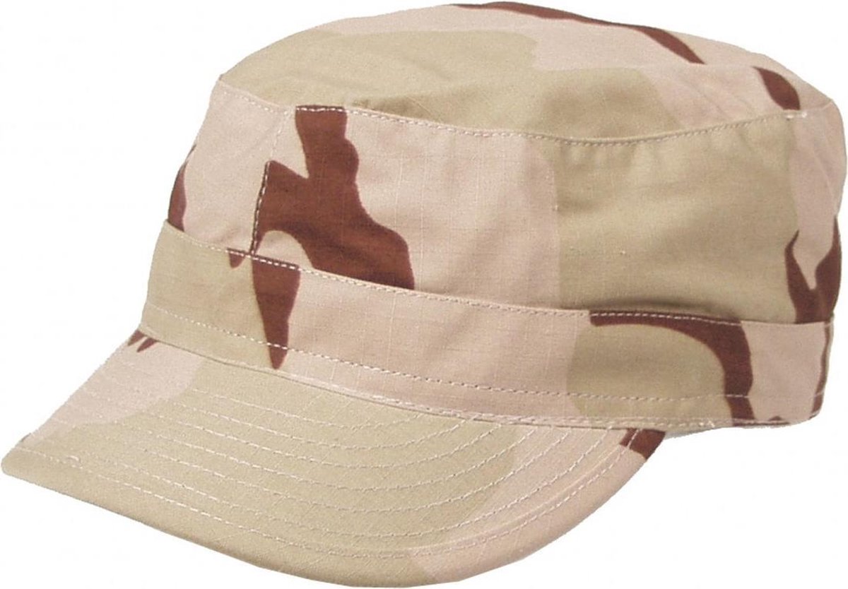 US Army Cap BDU legerpet - 3 kleuren desert camo - MAAT S