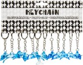 Sleutelhanger Dolfijn blauw- 12 stuks 4.5 cm lang