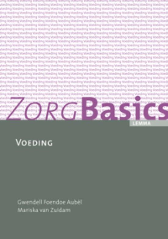Cover van het boek 'ZorgBasics Voeding'