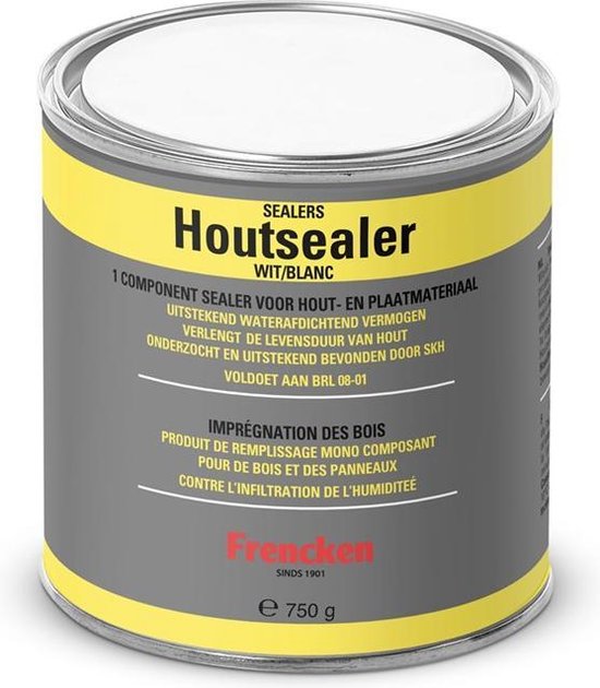 houtsealer wit 750 gram (1st.)