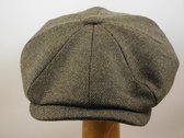 Stetson Hatteras Tweedlook Newsboy Cap Bruin - maat 62